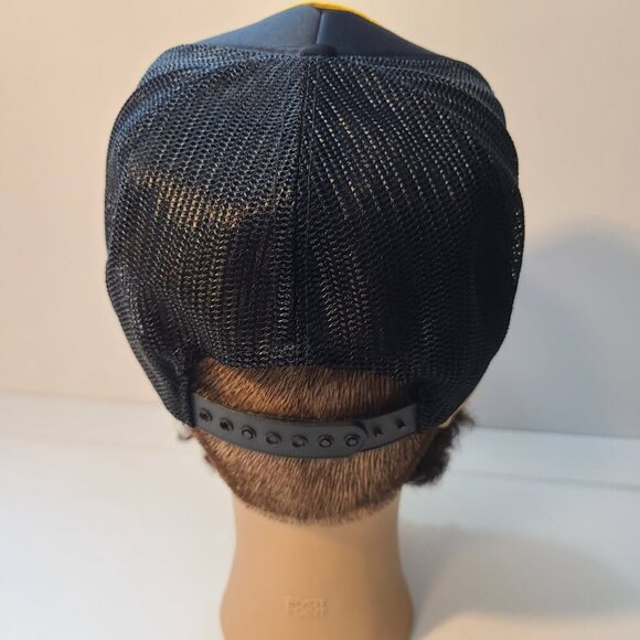 Vintage 90s Trucker Hat Santa Monica Police Patch Mesh Adjustable Hat - Picture 4 of 7